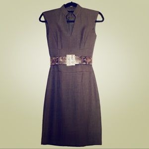 Antonio Melani Split Nehru Collar Herringbone